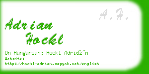 adrian hockl business card